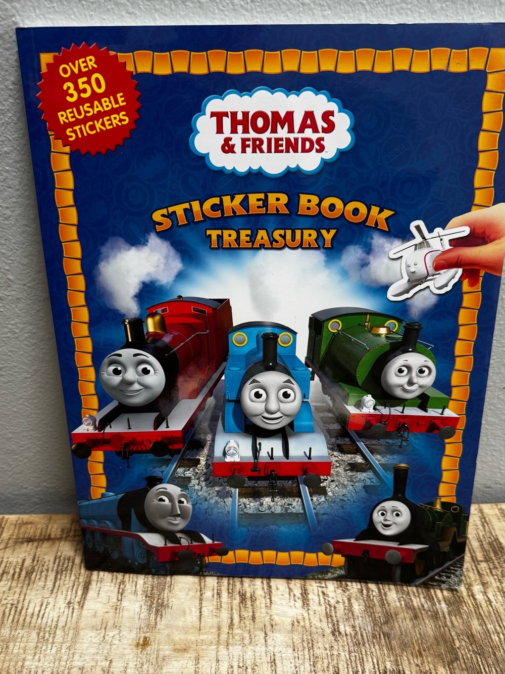 Thomas & Friends Blue Sticker Book with Colorful Train Characters